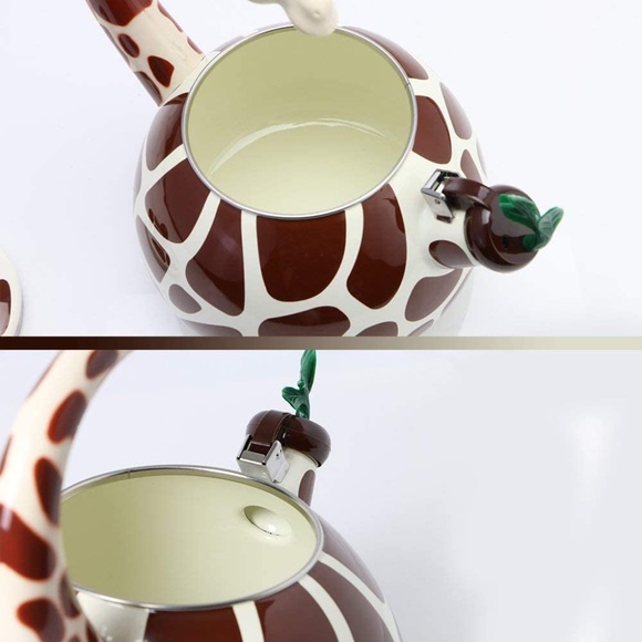 COPY - 2.1 Quart Enamel-on-Steel Whistling Tea Kettle (Giraffe) - Picture 5 of 6